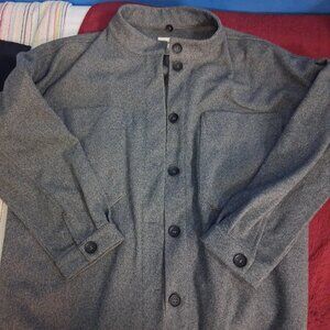 Amuse Society Gray Jacket button Up Ladies sz Small